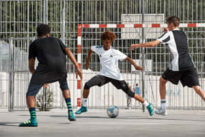 Street Soccer Action Shot.jpg Wallpaper