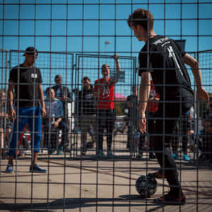 Street Soccer Faceoff.jpg Wallpaper