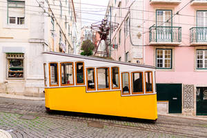 Streetcar Lisbon Wallpaper