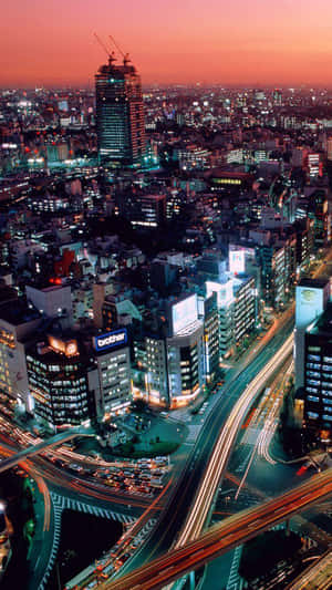 Streets City Sunset Iphone Wallpaper