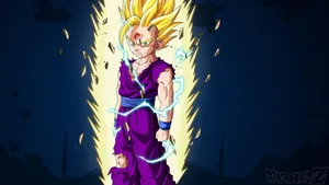 Strength And Courage Abound In Teen Gohan Wallpaper