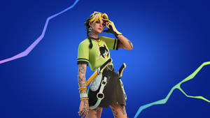 Strike Fear Into Opponents With This Fierce Female Fortnite Character. Wallpaper