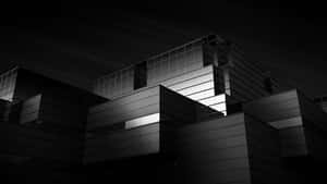 Striking Black And White Architectural Design Wallpaper