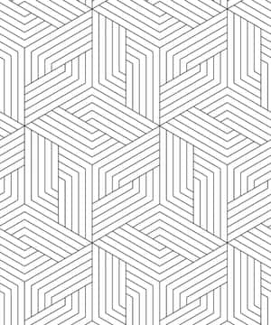 Striking Black And White Geometric Pattern Wallpaper