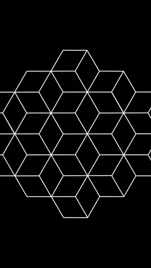 Striking Black And White Geometric Pattern Wallpaper