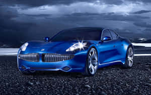 Striking Fisker Luxury Electric Vehicle Wallpaper