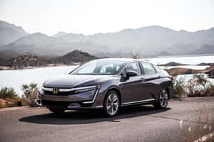 Striking Honda Clarity In Stunning Landscape Wallpaper