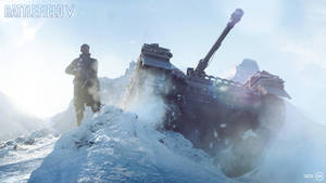 Striking Image Of A Battlefield 5 Soldier Prepared For Action Wallpaper