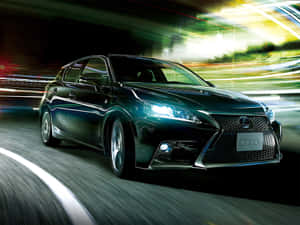 Striking Lexus Ct 200h Electric Hybrid In A Scenic Vista Wallpaper