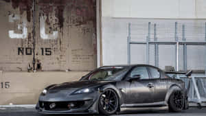 Striking Mazda Rx-8 In Action Wallpaper