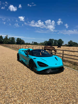 Striking Mclaren 765lt In Action Wallpaper