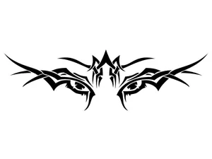 Striking Tribal Wolf Art Wallpaper