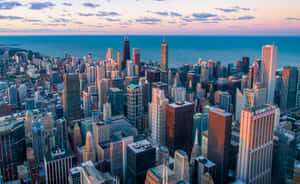 Striking View Of The Skyline Of New York City Wallpaper