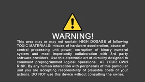 Striking Warning Sign On A Dark Background Wallpaper