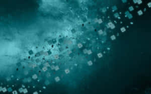 Strikingly Beautiful Black And Teal Wallpaper Wallpaper