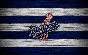 Stripe Flag Dodgers Logo Hd Wallpaper