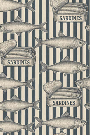 Striped Bottom Sardines Wallpaper