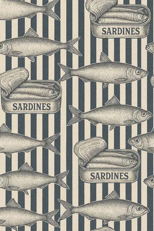 Striped Bottom Sardines Wallpaper