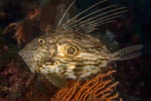 Striped Doryfish Underwater Scene Wallpaper