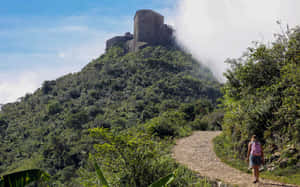 Strolling Across The Ancient Citadelle Laferriere Atop The Mountain In Haiti Wallpaper