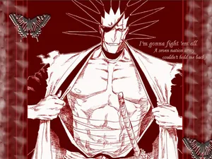 Strong And Brave, Captain Kenpachi Zaraki Wallpaper