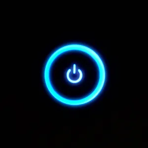 Strong And Vibrant - The Xbox Blue Power Button Wallpaper