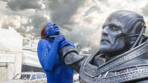 Struggling Mystique Wallpaper