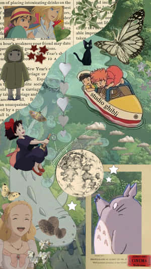 Studio Ghibli Collage Aesthetic.jpg Wallpaper