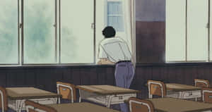 Studio Ghibli's Ocean Waves - A Breathtaking Scenery Wallpaper