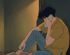 Studio Ghibli's Ocean Waves Scenic View Wallpaper