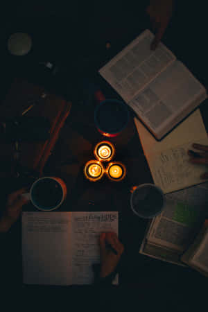 Studious In The Dark Wallpaper