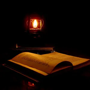 Studious Lamp Setup Wallpaper