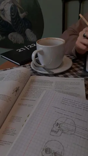 Studying Anatomy With Coffee.jpg Wallpaper