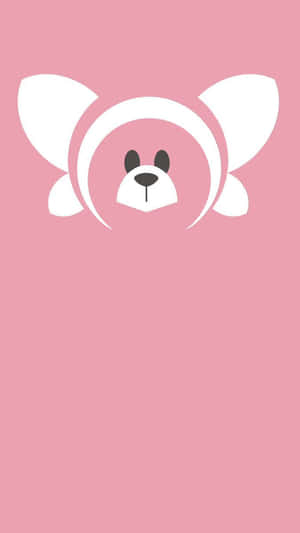 Stufful Head In Pink Background Wallpaper