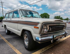 Stunning 1979 Jeep Wagoneer On An Off-road Adventure Wallpaper