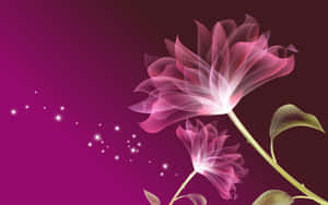 Stunning 3d Flower In Full Bloom Wallpaper