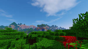 Stunning 4k Snapshot Of Minecraft Landscape Wallpaper