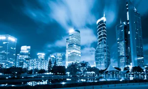 Stunning 4k View Of A Bustling City Nightlife Wallpaper