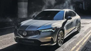 Stunning Acura Integra In Action Wallpaper