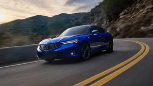 Stunning Acura Integra In Motion Wallpaper