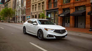 Stunning Acura Tlx On The Road Wallpaper