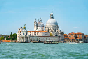 Stunning Aerial View Of A Beautiful City Wallpaper