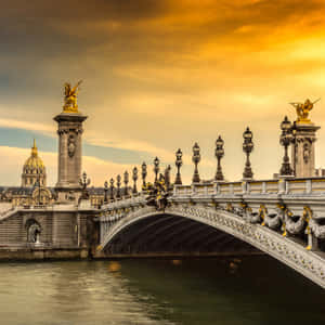 Stunning Aerial View Of A Beautiful City At Night Wallpaper