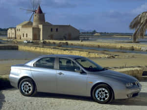 Stunning Alfa Romeo 156 On The Road Wallpaper