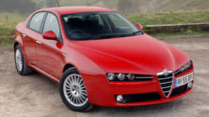 Stunning Alfa Romeo 159 In Motion Wallpaper