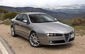 Stunning Alfa Romeo 159 On The Road Wallpaper