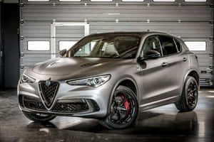 Stunning Alfa Romeo Stelvio In Motion Wallpaper