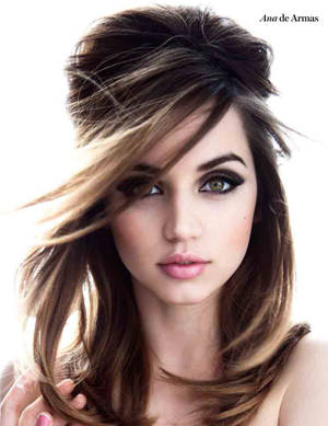 Stunning Ana De Armas With Her Ravishing Hairstyle Wallpaper