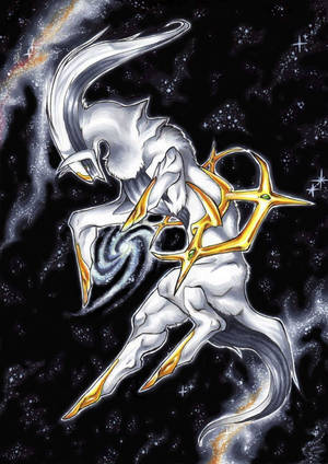 Stunning Arceus Drawing Phone Wallpaper