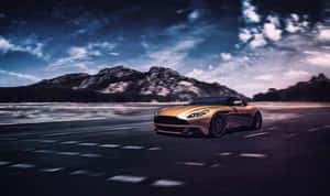 Stunning Aston Martin Db11 In Motion Wallpaper